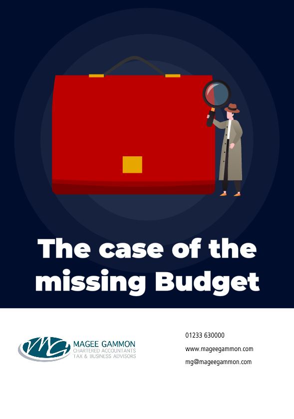 The case of the missing Budget Magee Gammon